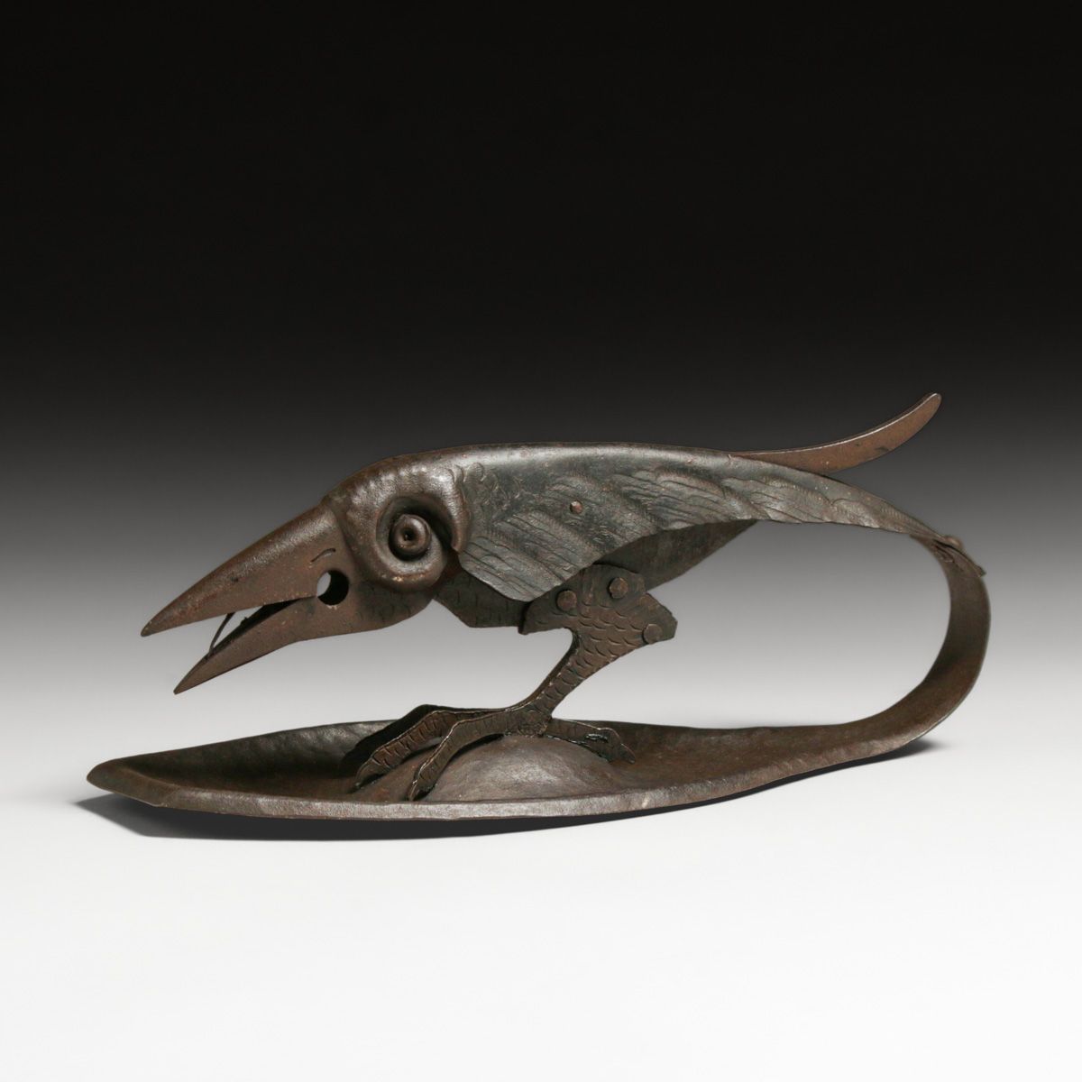 Hugo Berger - Goberg - German Secessionist Hand-Forged Raven Cigar Cutter c1905