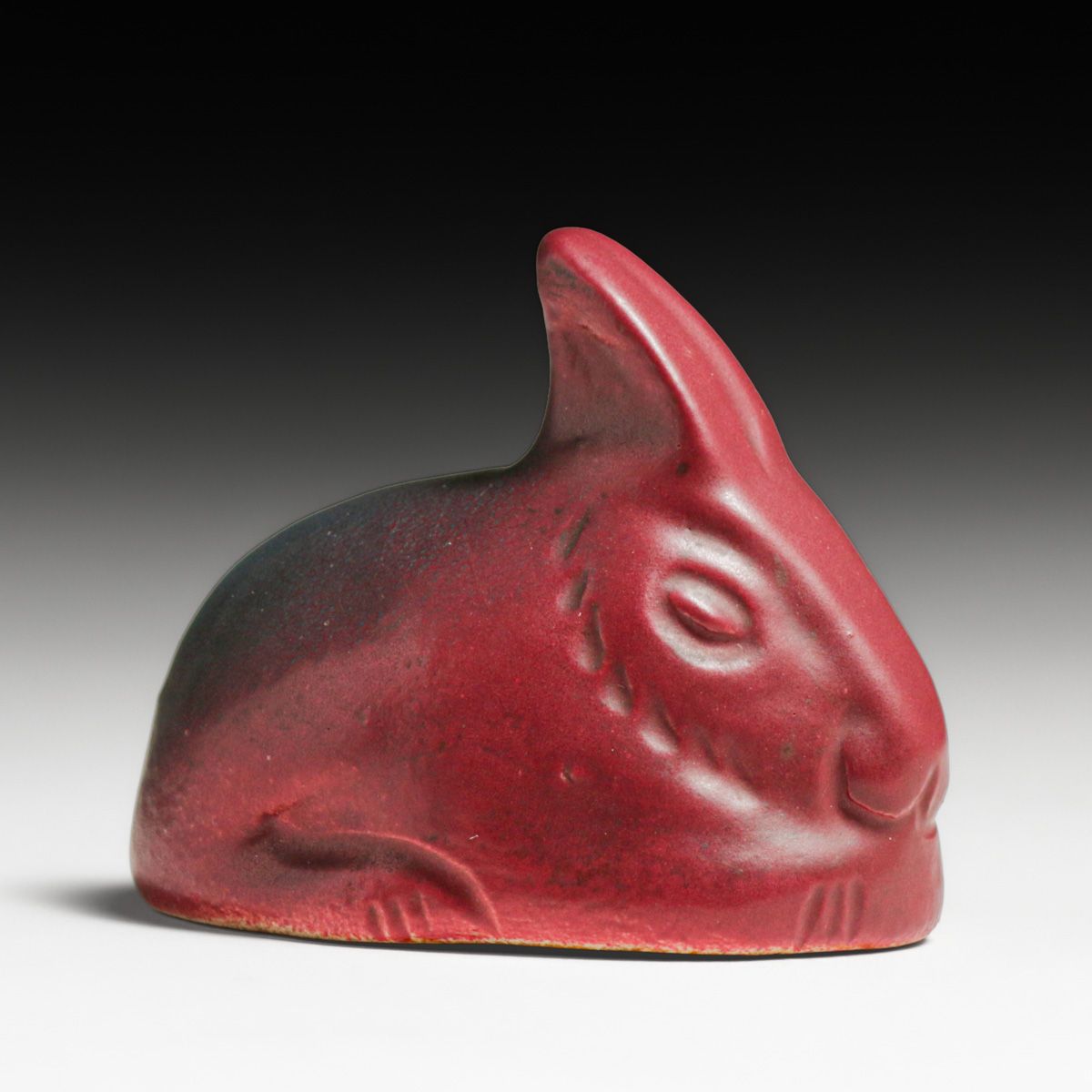 Van Briggle Bunny Rabbit Paperweight c1920s