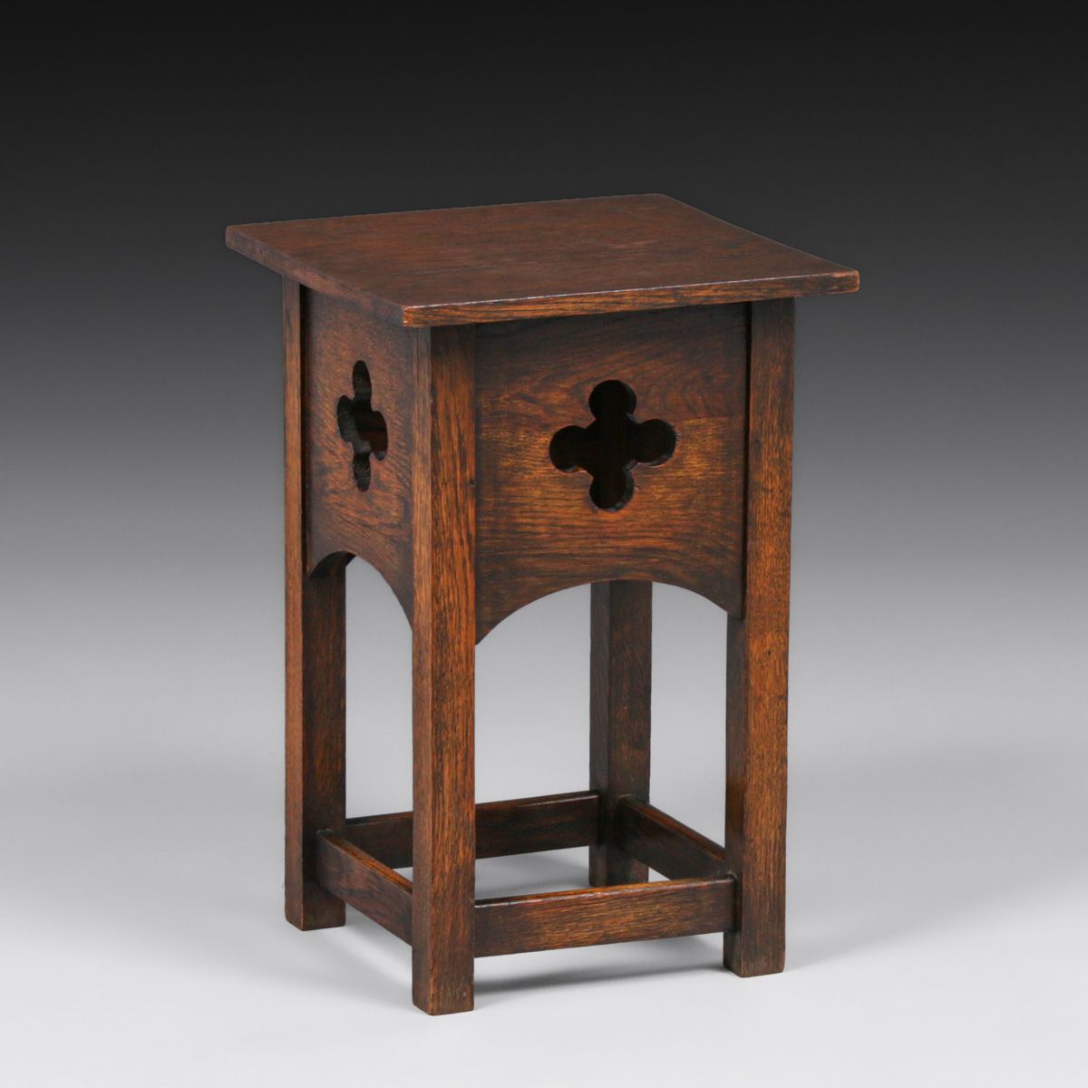 Grand Rapids Cutout Square Taboret c1905