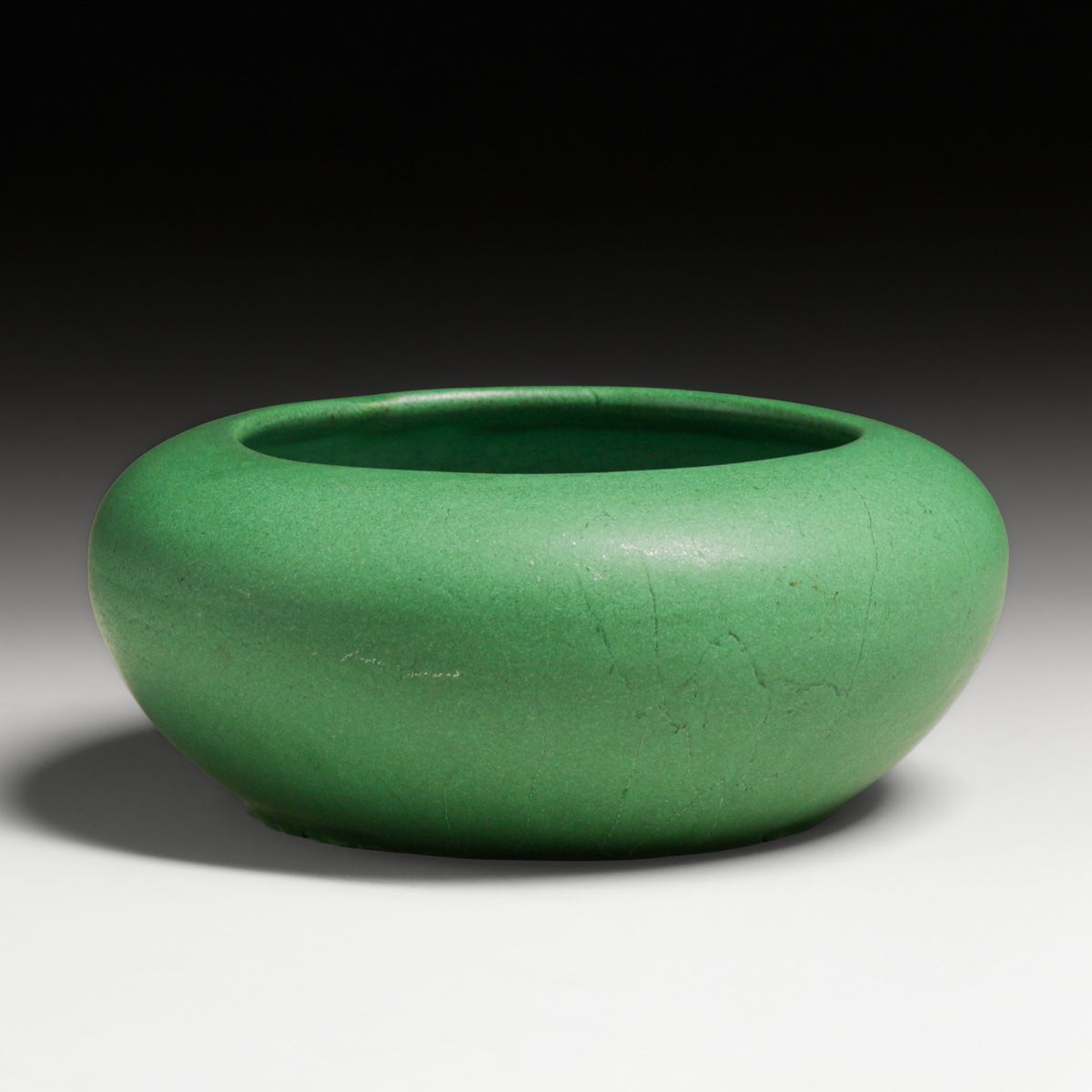 Weller Pottery Matte Green Bowl c1910