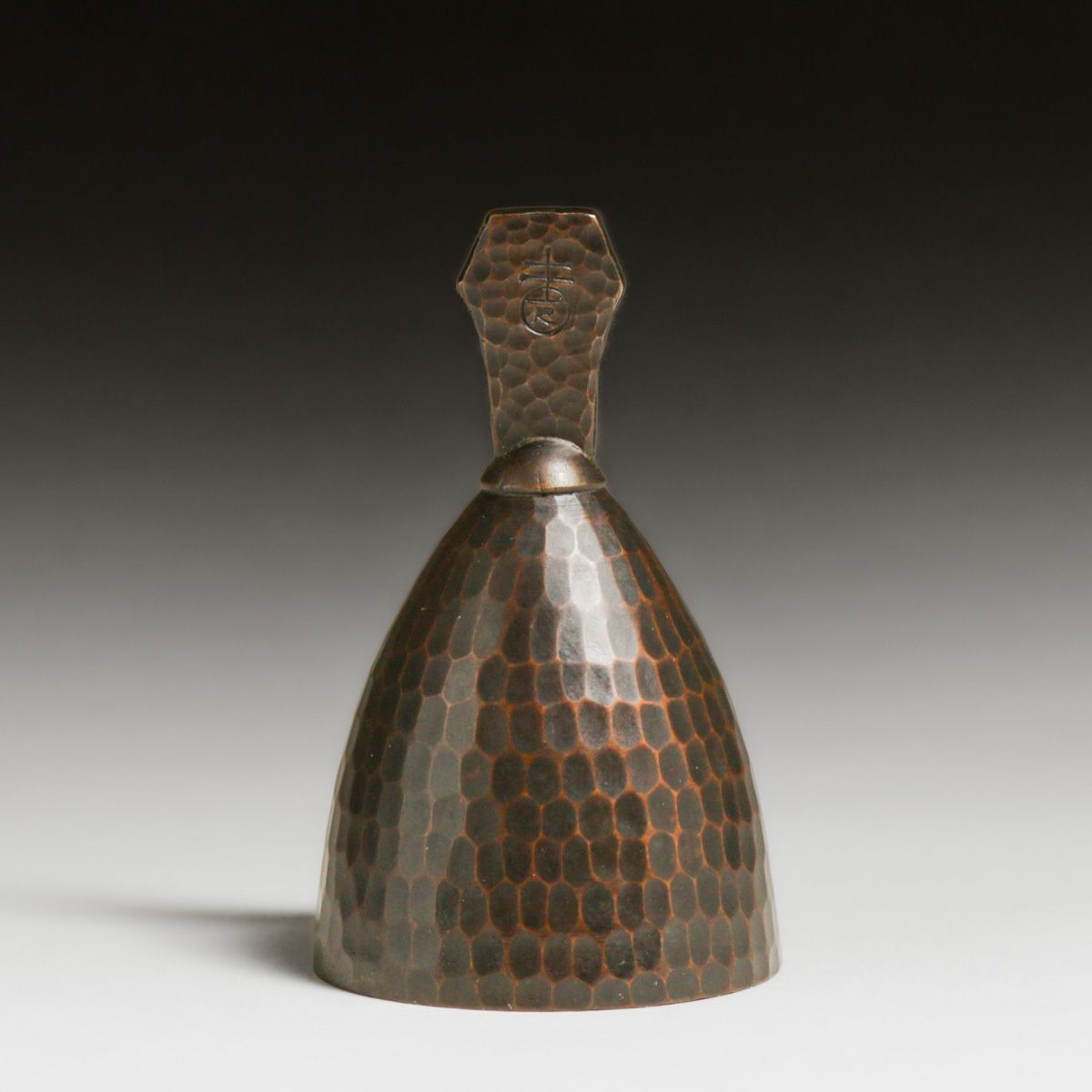 Roycroft Hammered Copper Dinner Bell c1920s