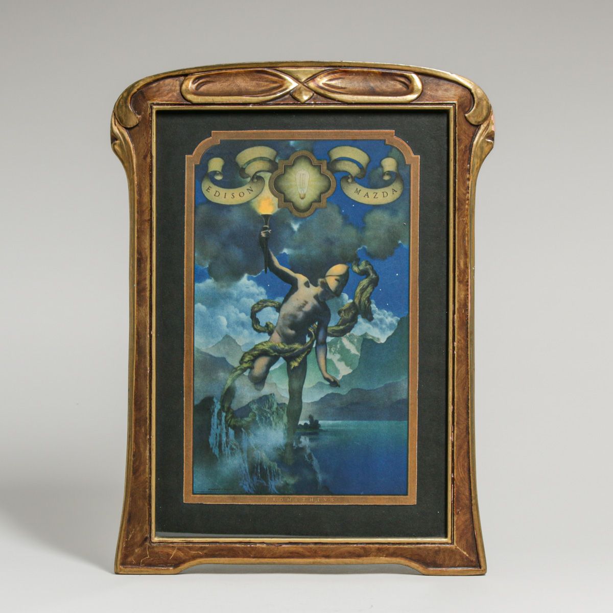 Maxfield Parrish (1870–1966) Art Deco Lithograph "Prometheus" c1920s