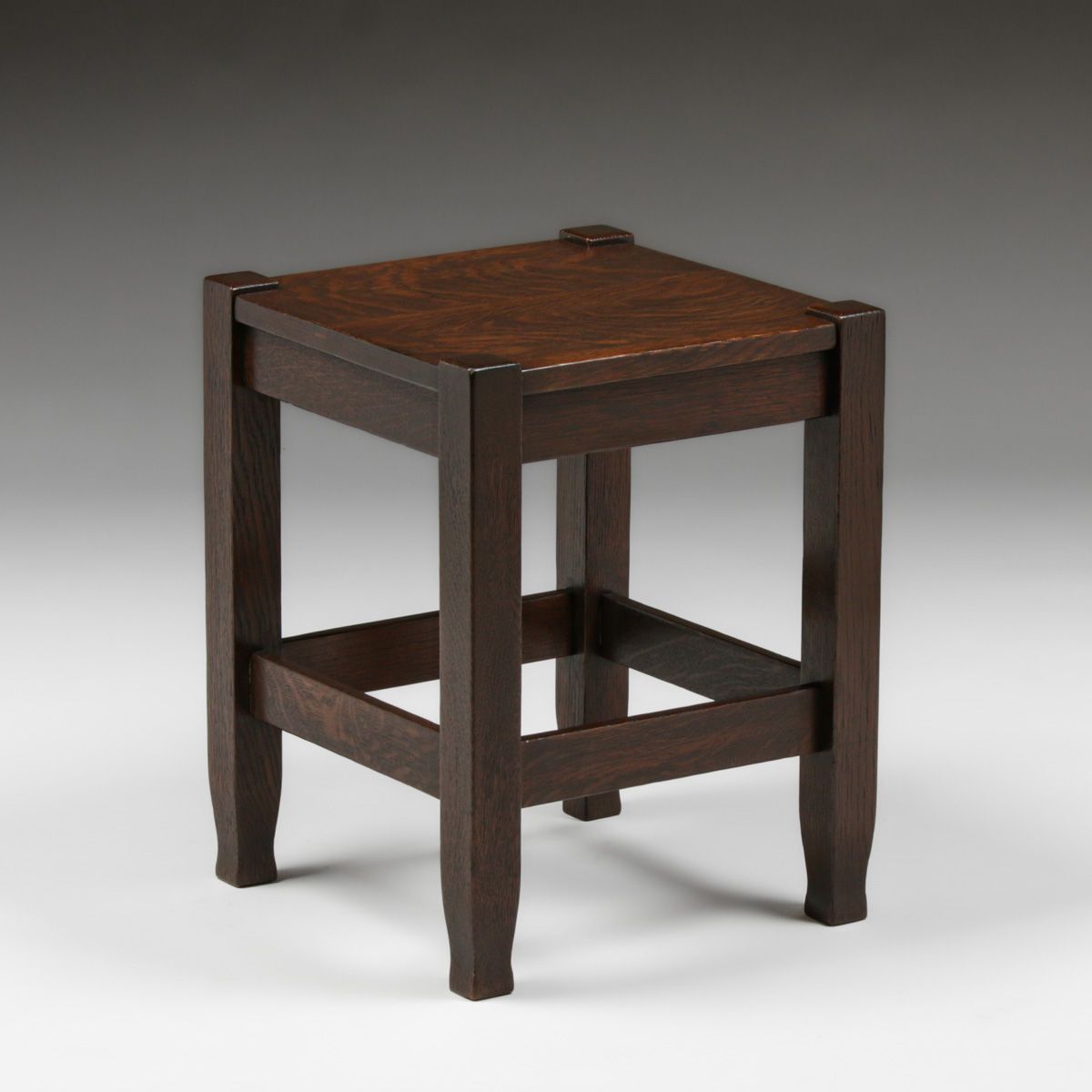 Stickley Brothers Square Oak Taboret c1910