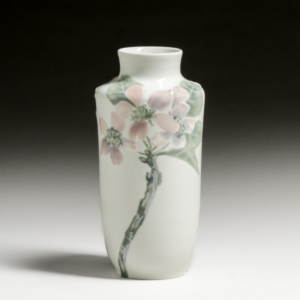 Rorstrand - Sweden Mela Anderberg Art Nouveau Decorated Porcelain Vase c1910s