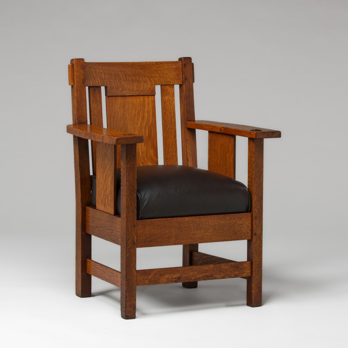 Charles Stickley Oak Armchair c1910