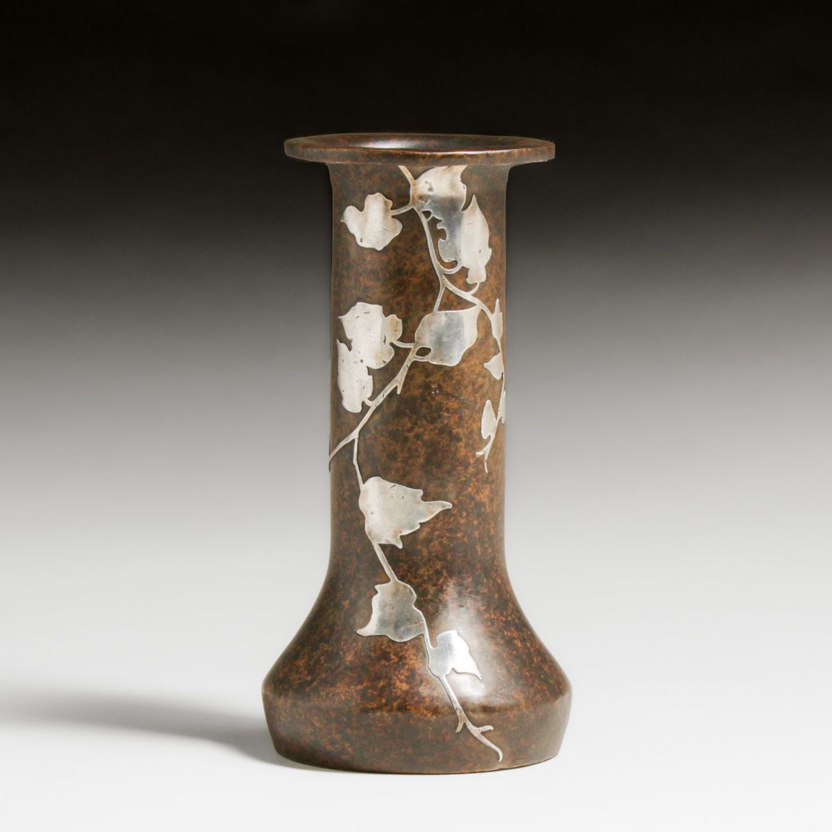 Heintz #3596 Sterling on Bronze Vase c1915