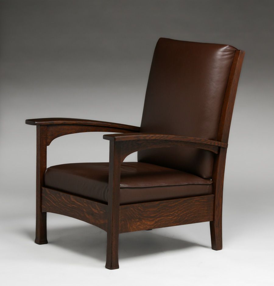 Rare L&JG Stickley #482 Bowarm Armchair c1910