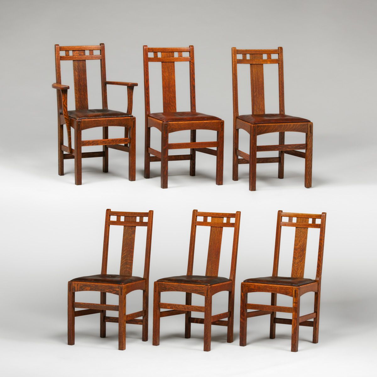 Limbert Set of 6 Dining Chairs c1910