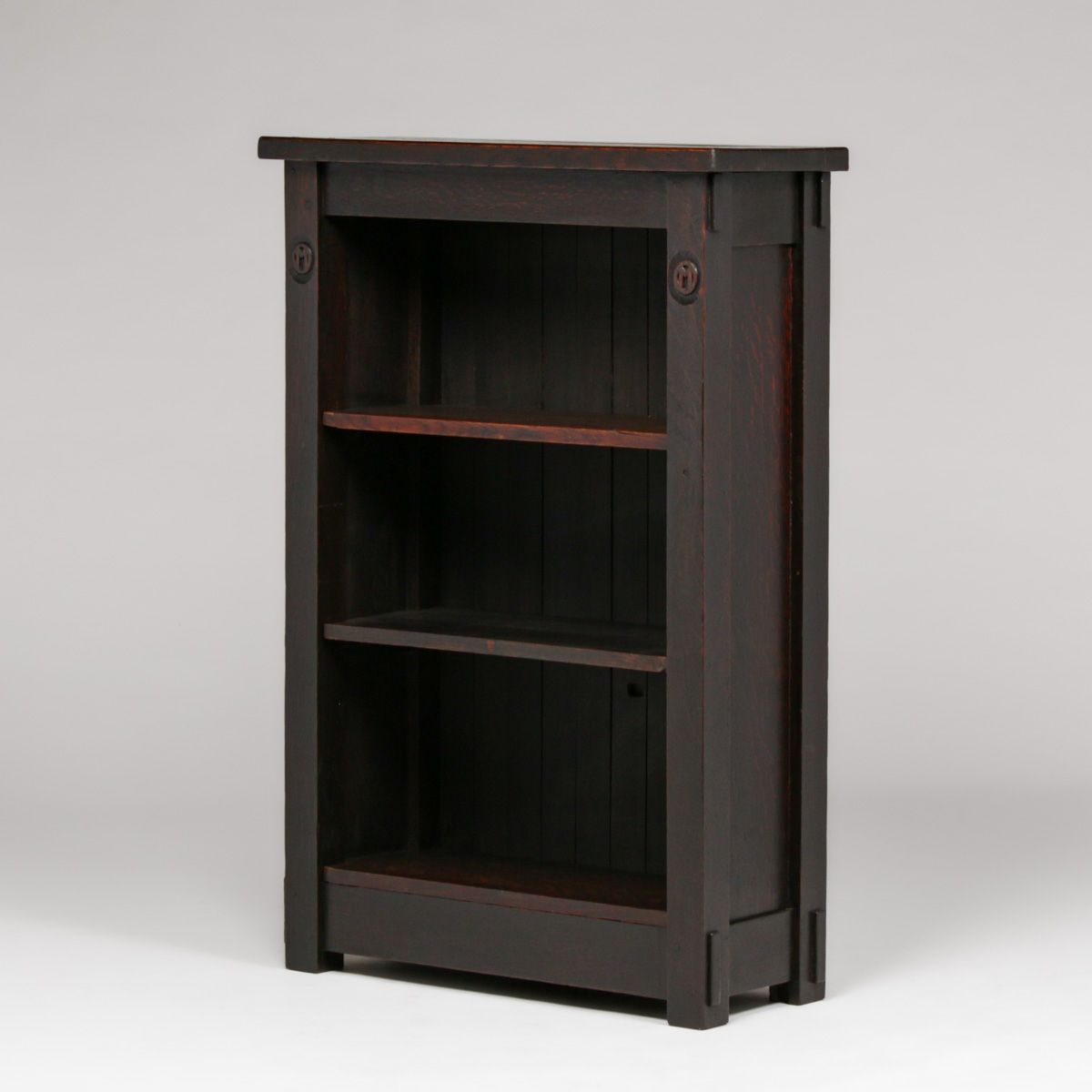 Rose Valley Hand-Carved Oak Bookshelf c1905