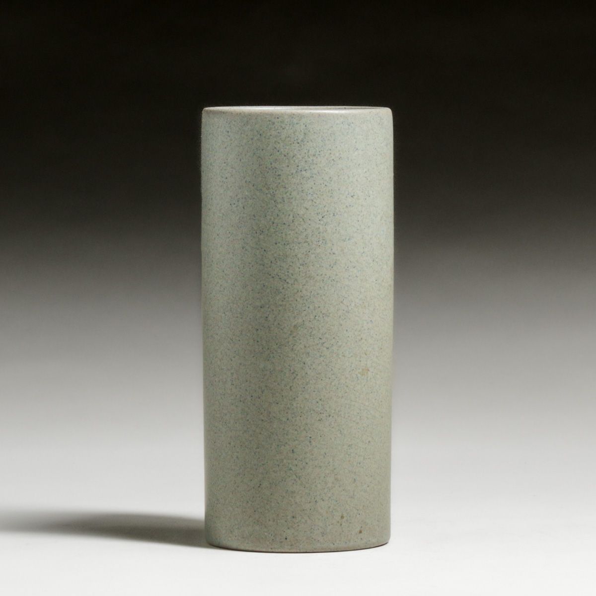 Marblehead Pottery Matte Grey Cylinder Vase c1910