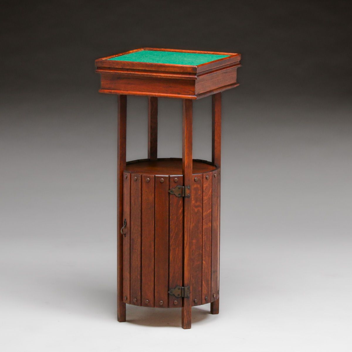 Lakeside Crafts Shops - Sheboygan, WI Oak Fliptop Cellarette c1910