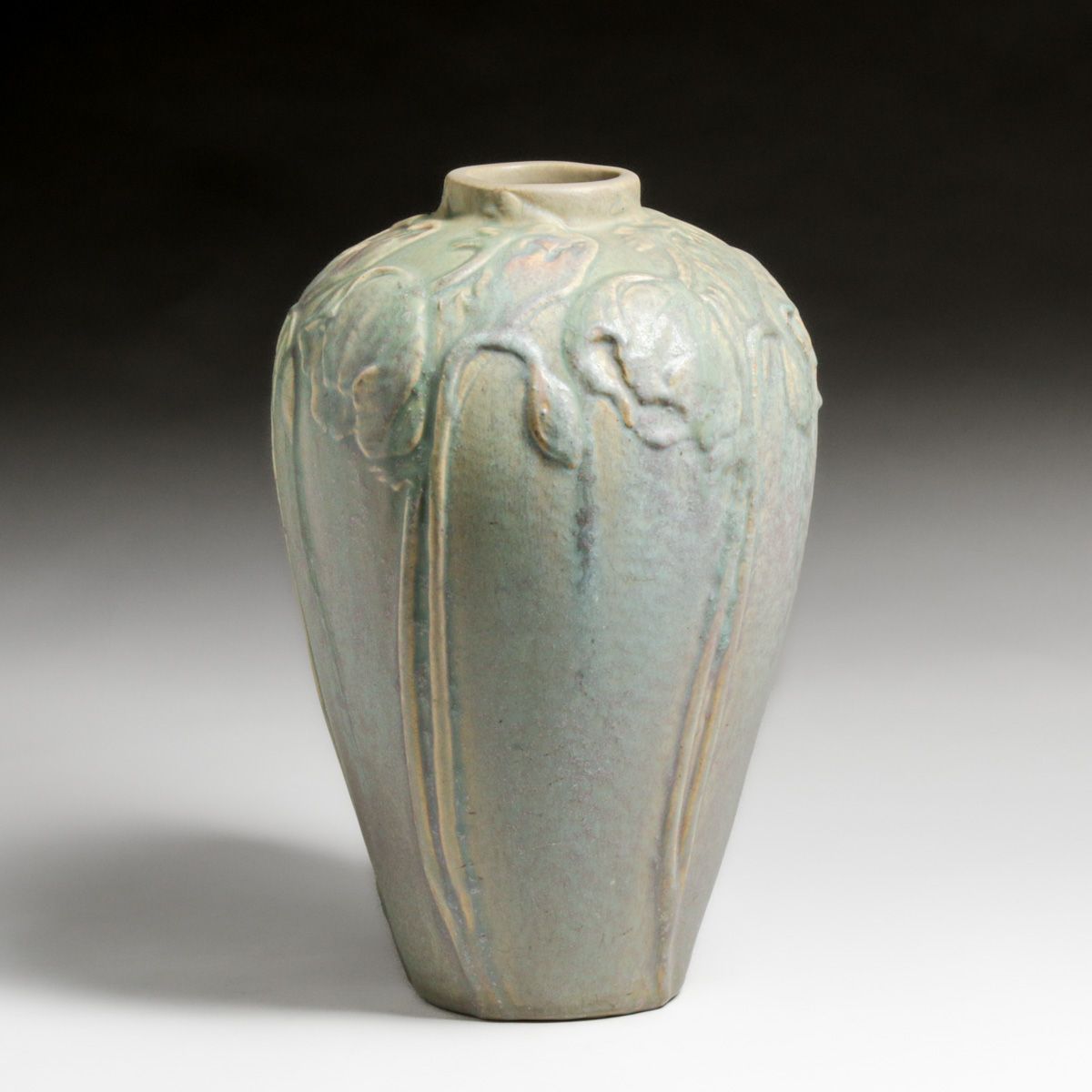 Large & Impressive Van Briggle #400 Poppies Vase 1906