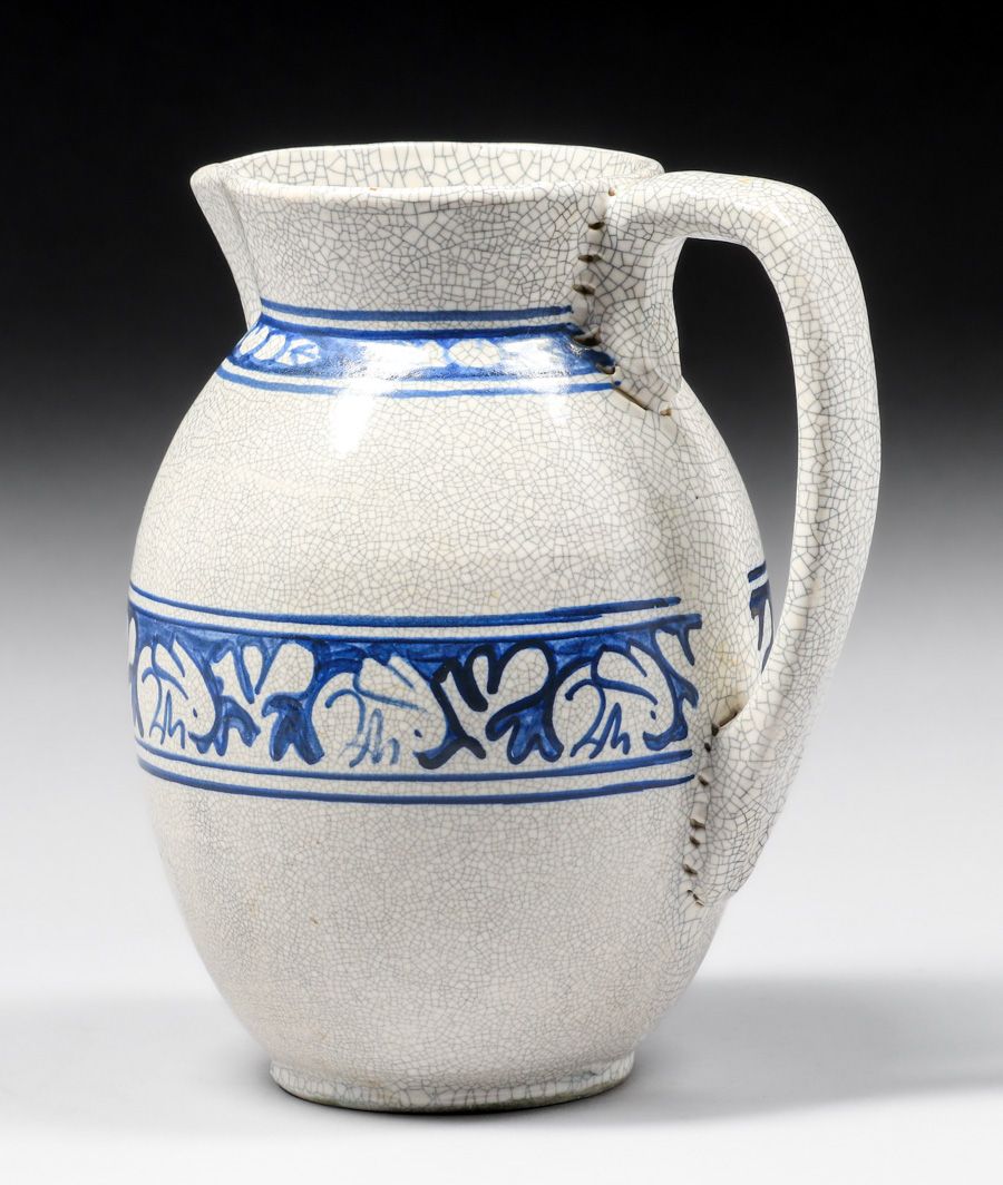 Large Dedham Pottery Rabbit Pitcher c1910s - California Historical ...