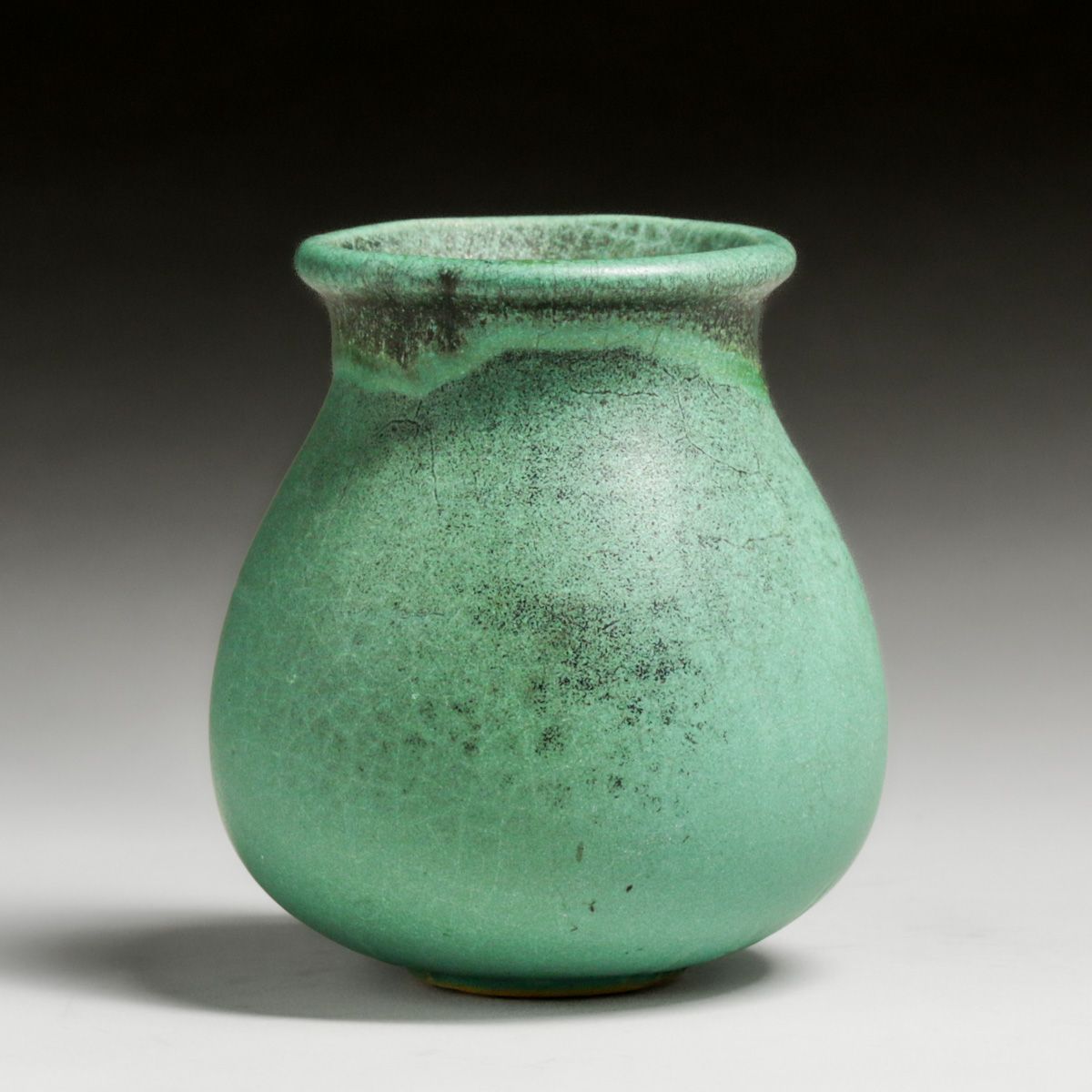 Lois Allred Stone - New Orleans Matte Green Vase c1930s