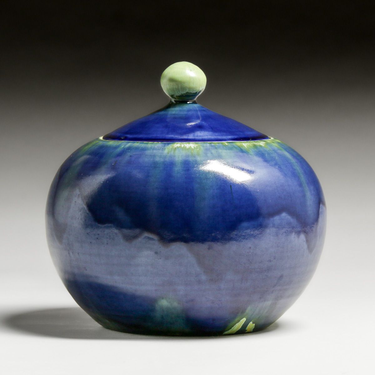 Brown County Hills Pottery - Nashville, IN Covered Vase c1940s