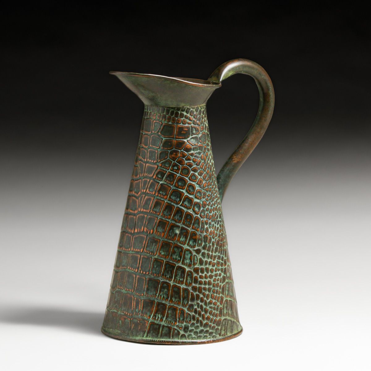 Joseph Sankey & Sons - English Textured Copper Pitcher c1900s