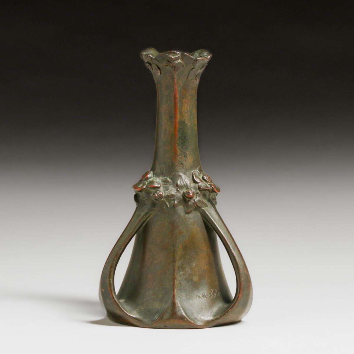 Firmin-Marcelin Michelet (1874-1951) French Art Nouveau Bronze Vase c1900