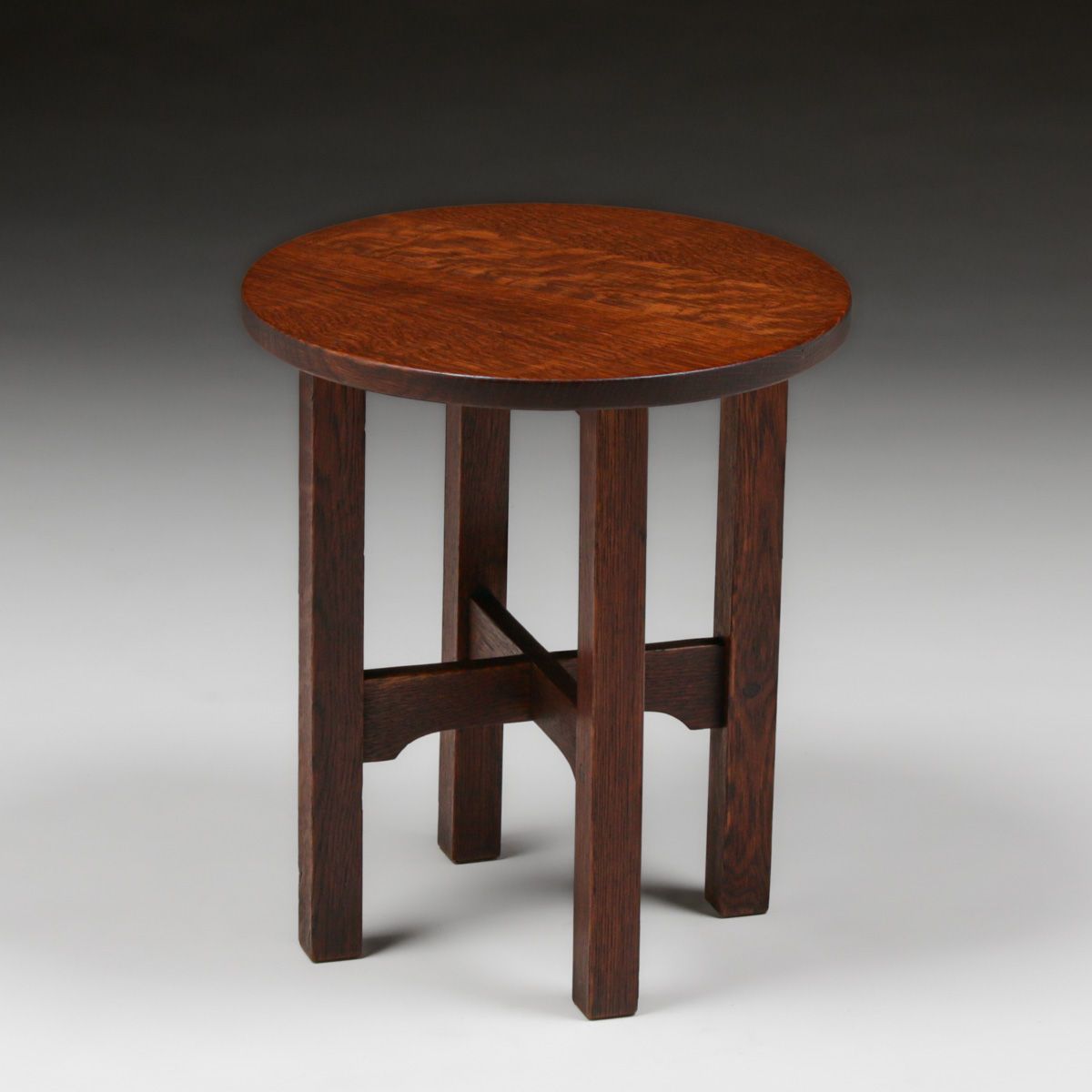 Gustav Stickley #601 Oak Taboret c1910