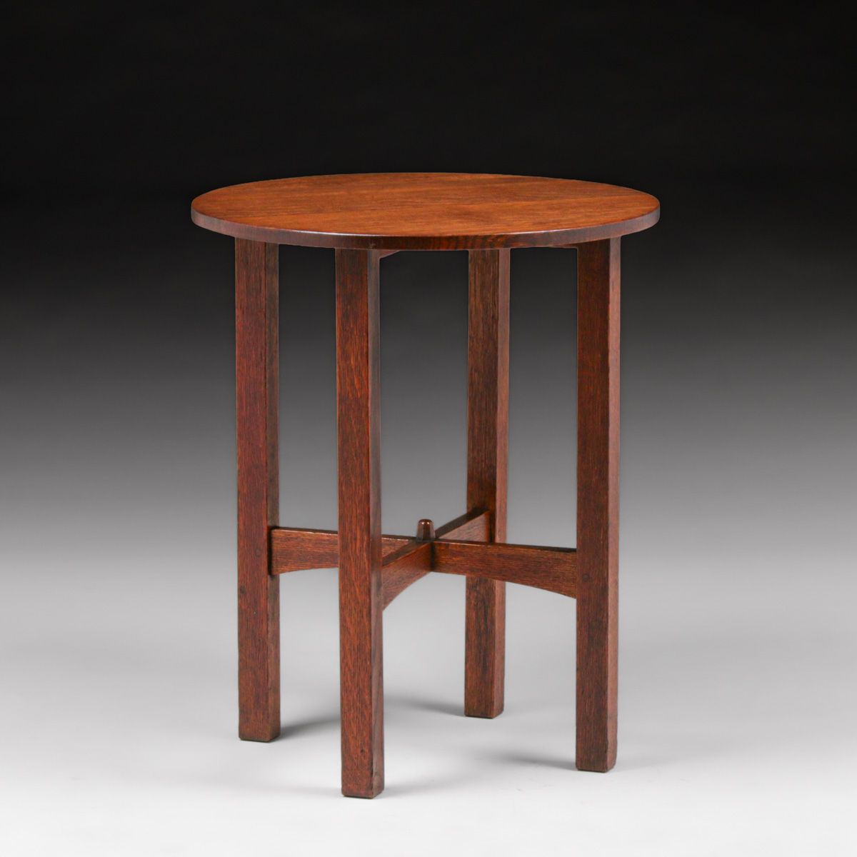 Gustav Stickley #654 Oak Lamp Table c1910