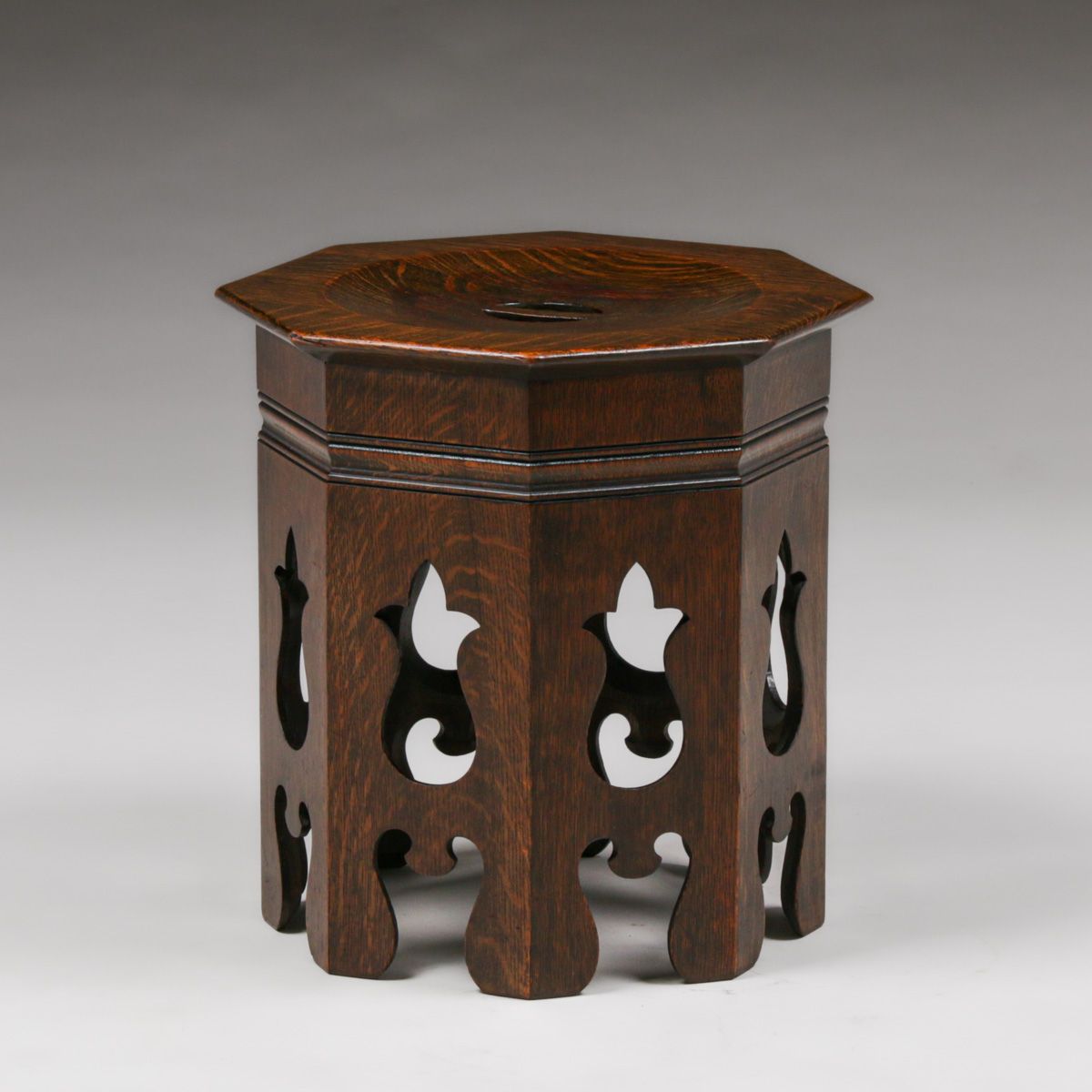 David Kendall – Phoenix Furniture Co Cutout Taboret c1895