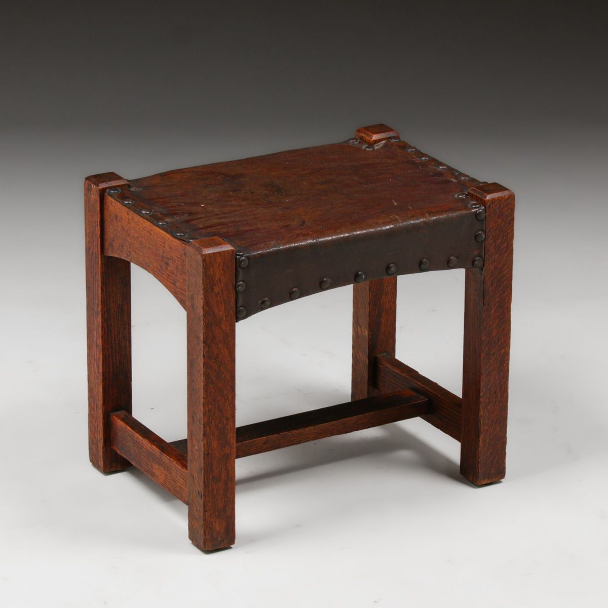 Stickley Brothers Oak Footstool c1910