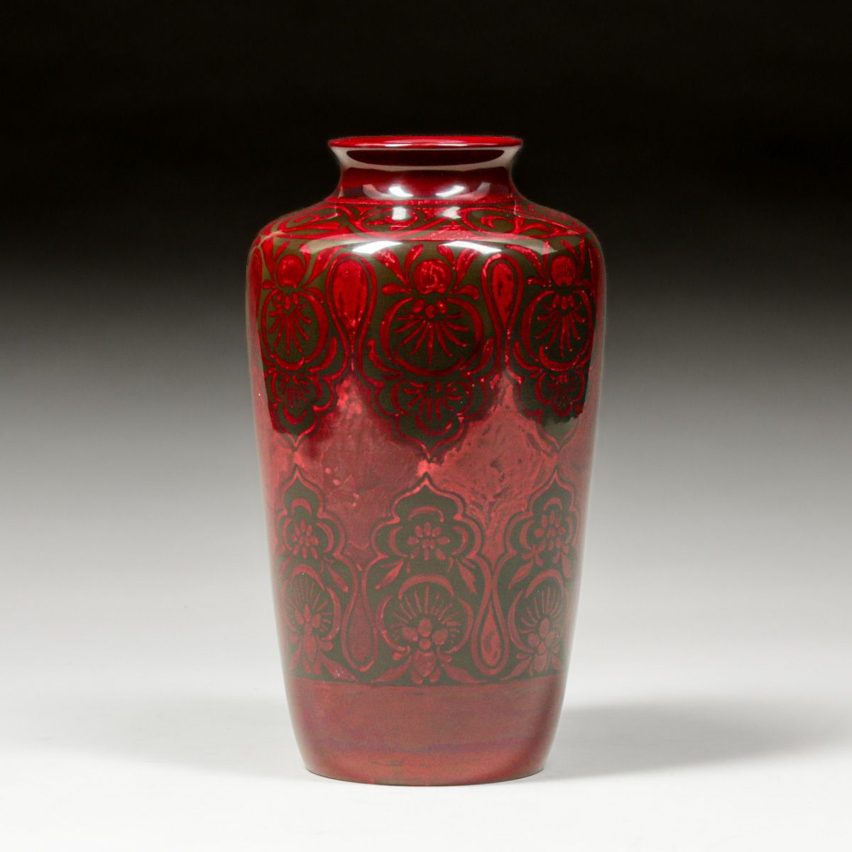 Bernard Moore - English Art Nouveau Flambe Glazed Vase c1905-1915