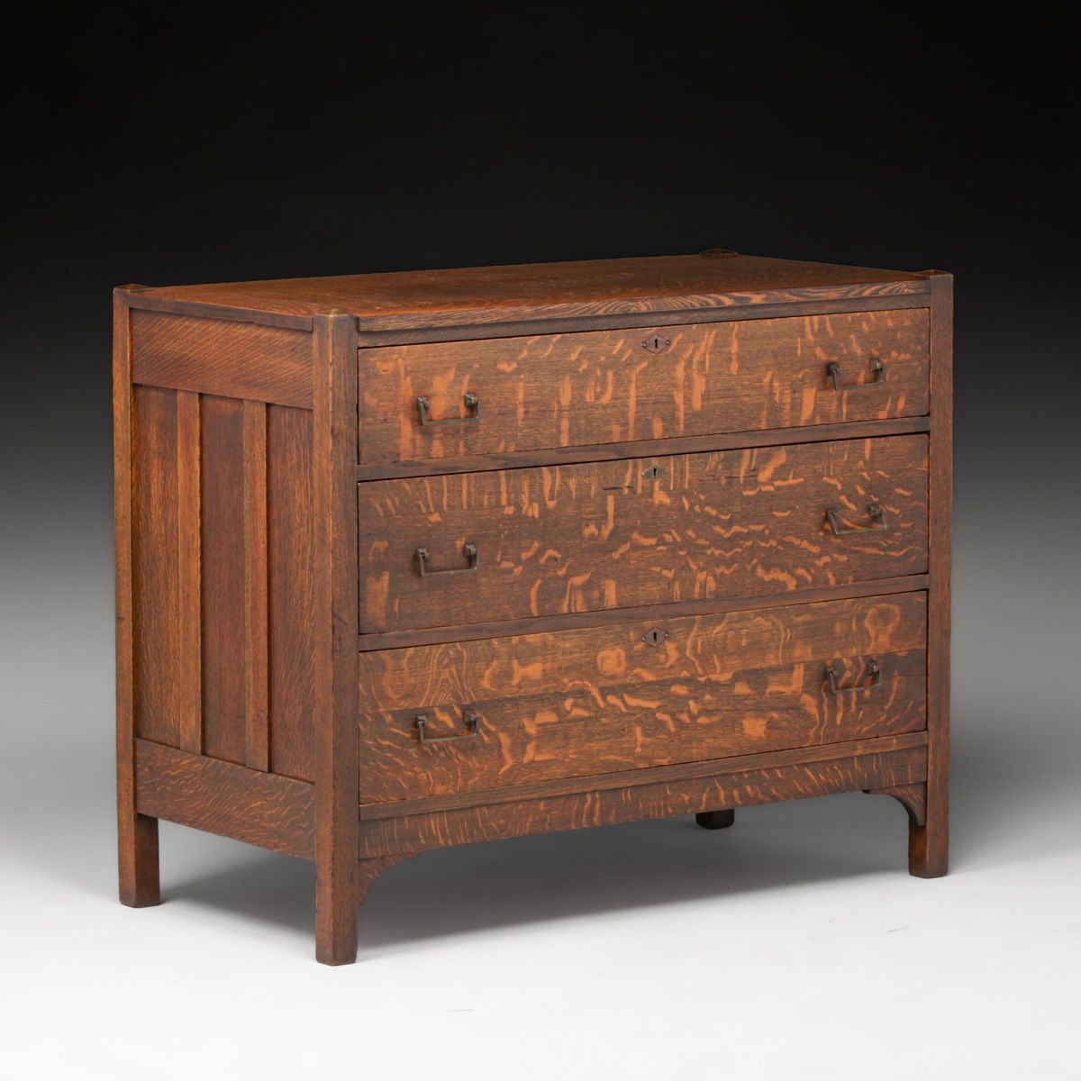 Grand Rapids Oak Three-Drawer Dresser c1910