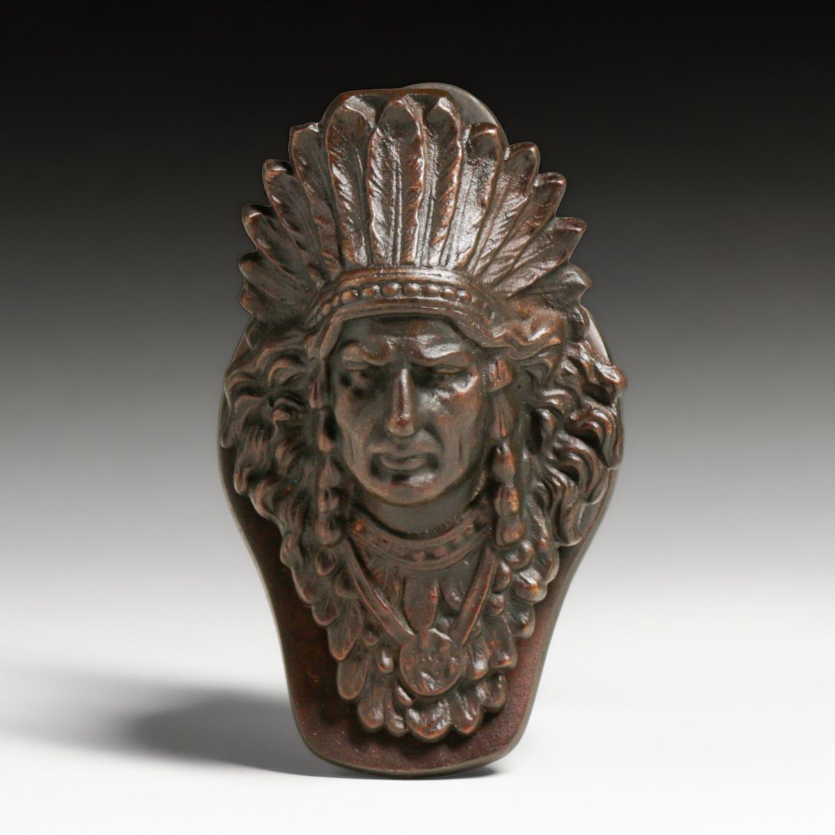 J.L. Judd Native American Chief Paper Clip c1920