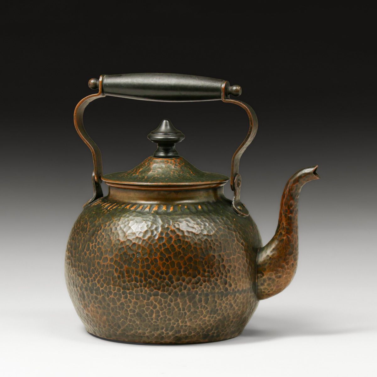 Joseph Heinrichs Hammered Copper Teapot c1910