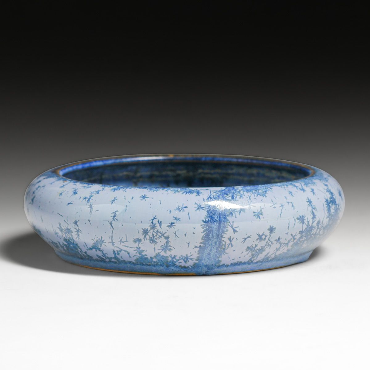 Fulper Pottery Blue Crystalline Bowl c1917-1920
