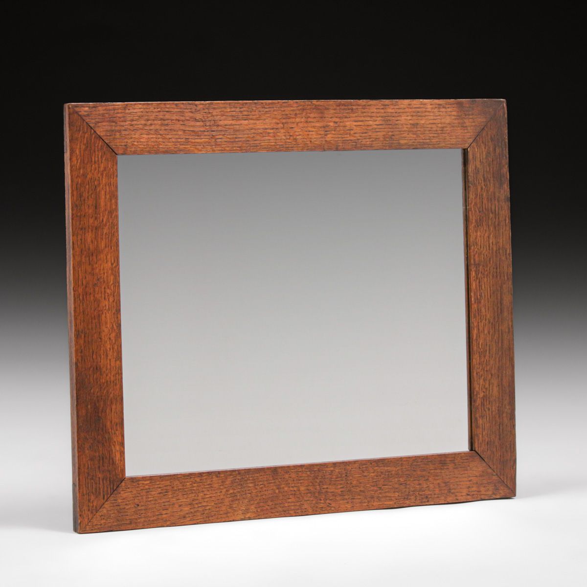 Roycroft Oak Lap-Mitered Mirror c1910
