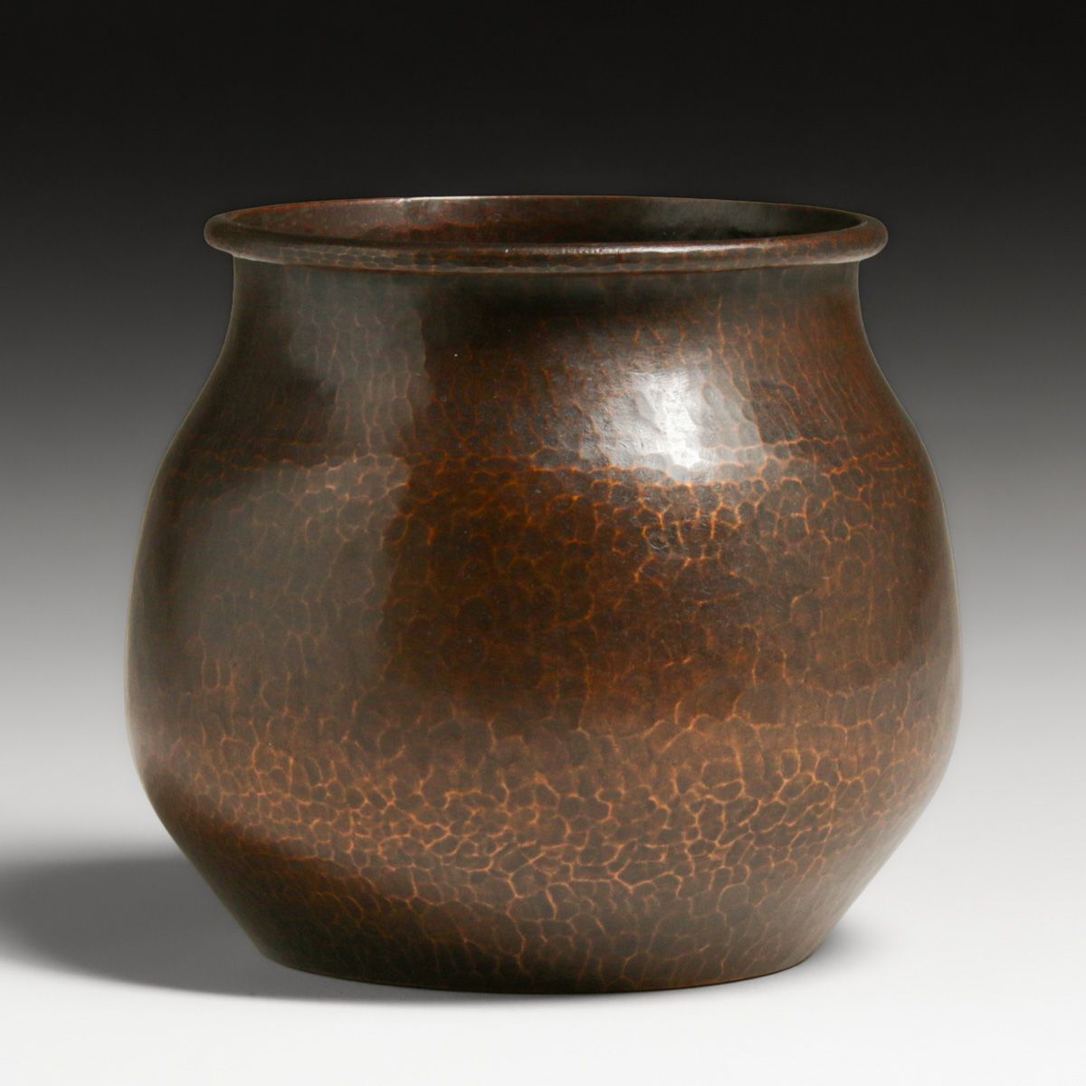 Dirk van Erp Hammered Copper Vase c1915-1920