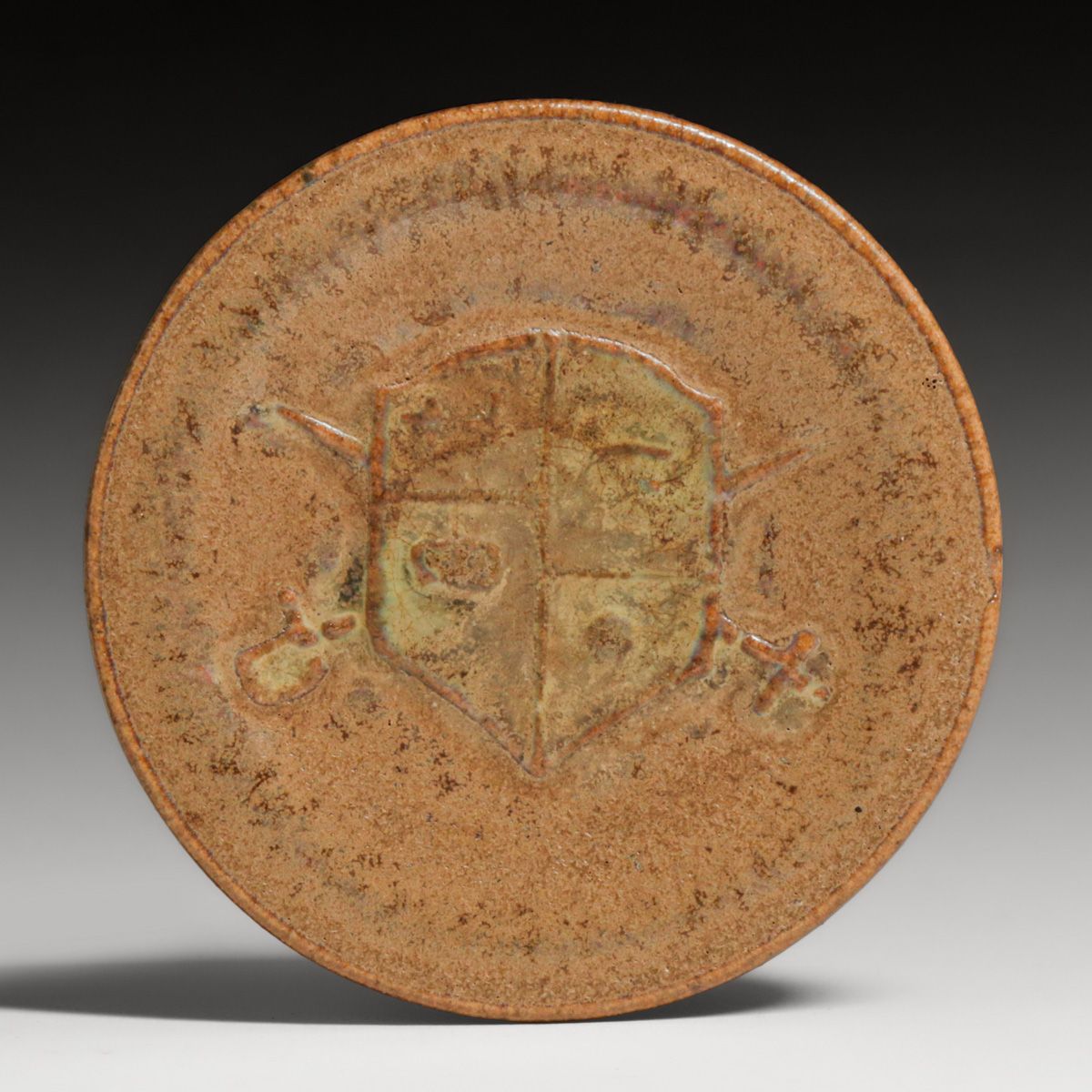 Fulper Pottery #025 Café au Lait Coaster c1910