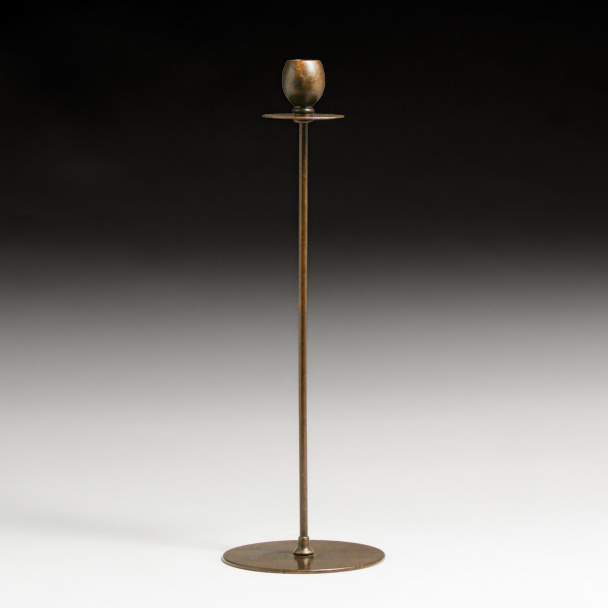Prairie School Tall Brass Candlestick c1910