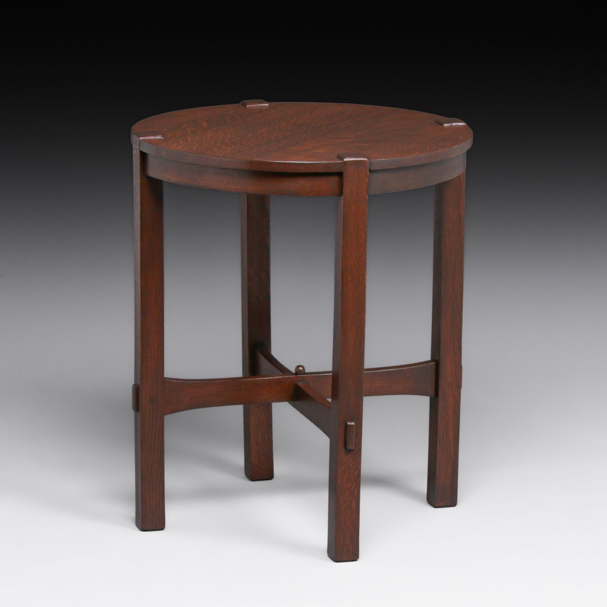 Early Gustav Stickley #436 Oak Lamp Table c1902