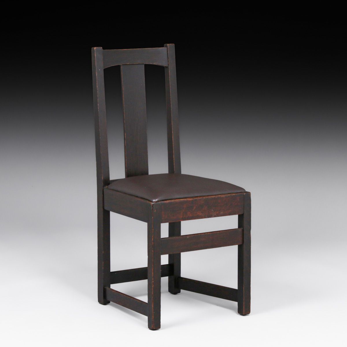 Limbert T-Back Oak Side Chair c1910