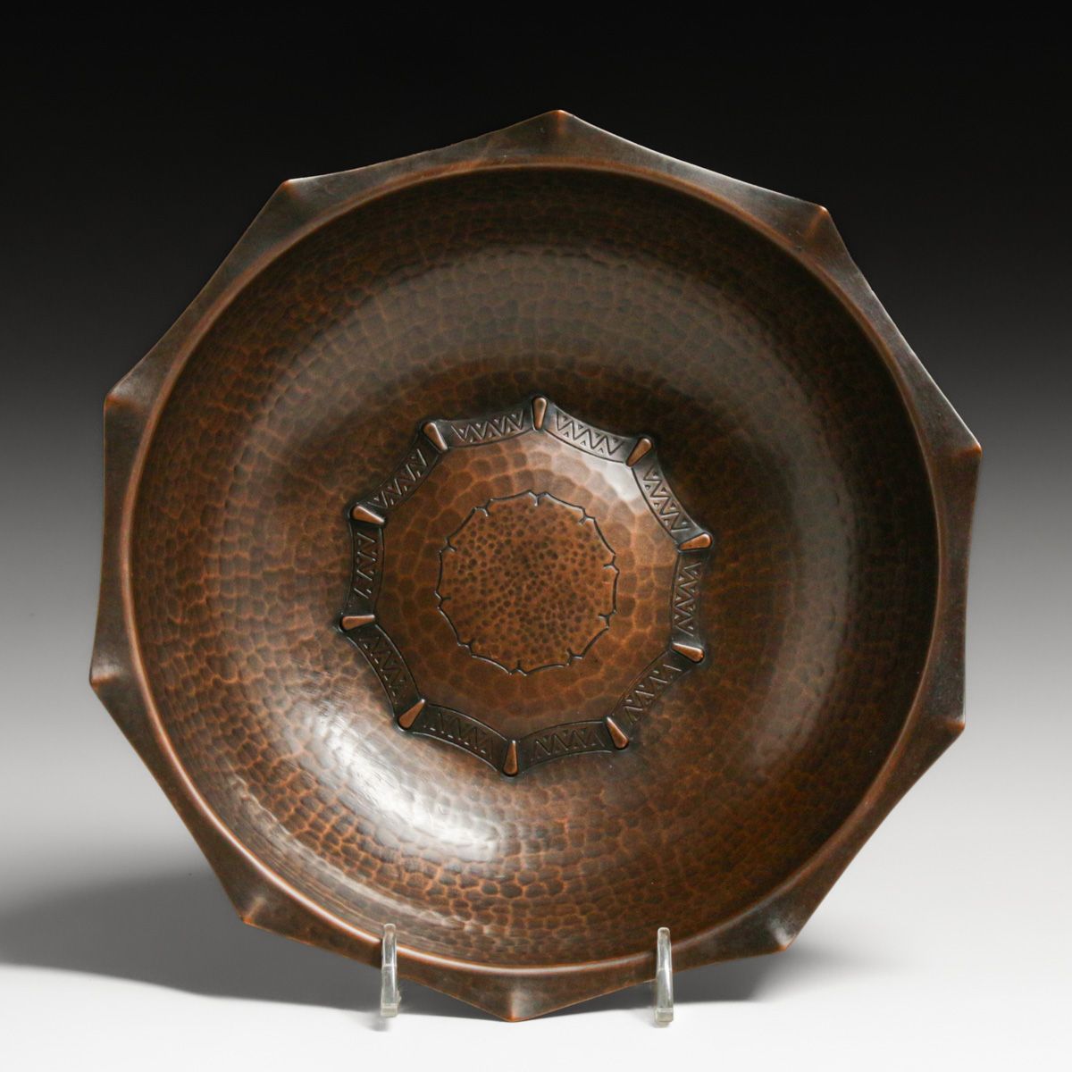 Lakeland Rural Industries, Borrowdale Hammered Copper Bowl c1940s