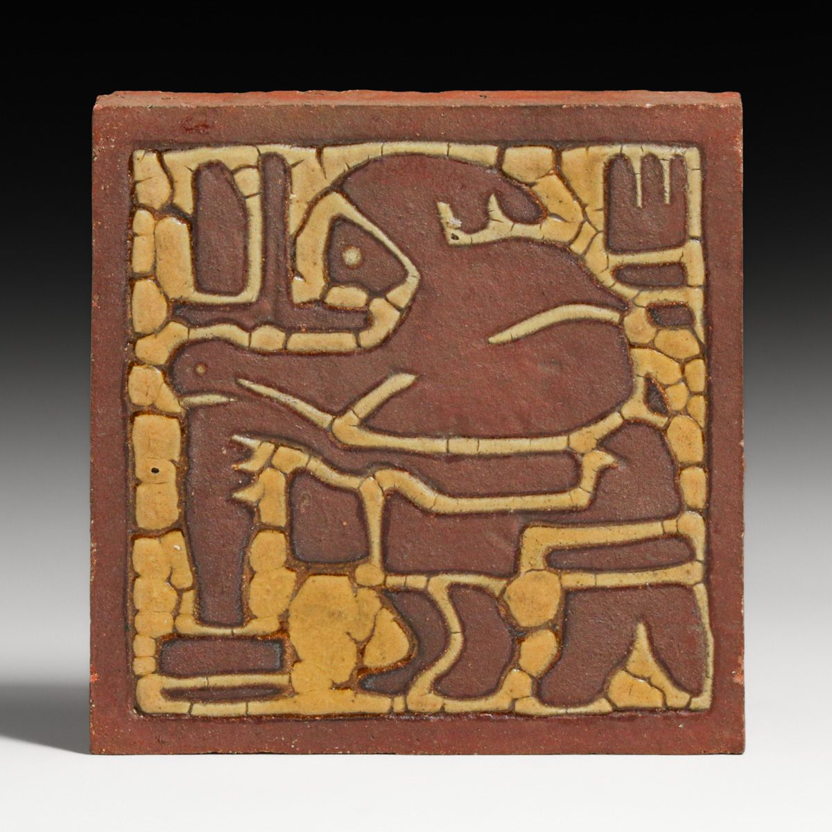 Grueby Faience Cobbler Tile c1905