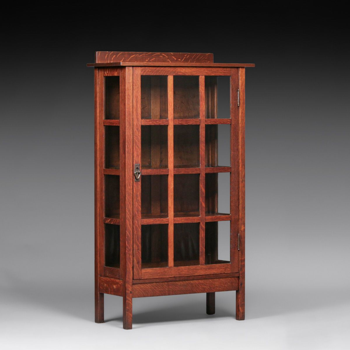 Gustav Stickley #810 One-Door China Cabinet c1910