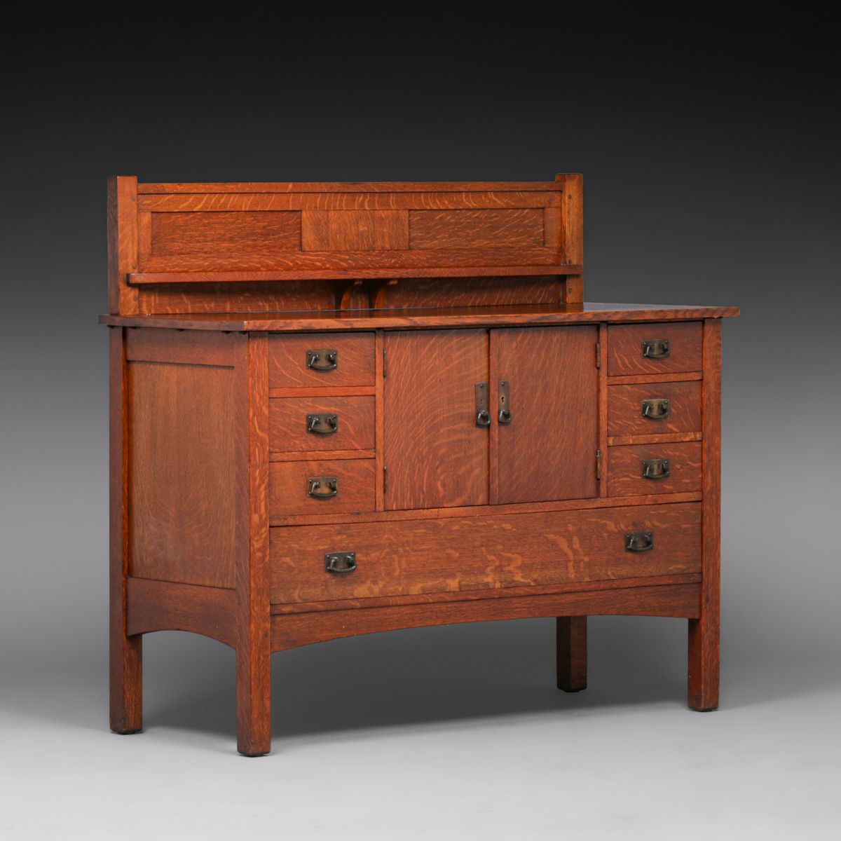 L&JG Stickley Seven-Drawer Sideboard c1910