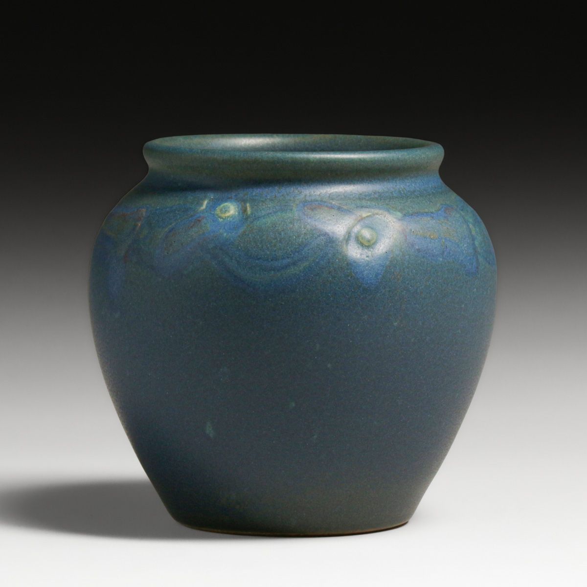 Rookwood Pottery Charles S. Todd Matte Blue Vase 1914