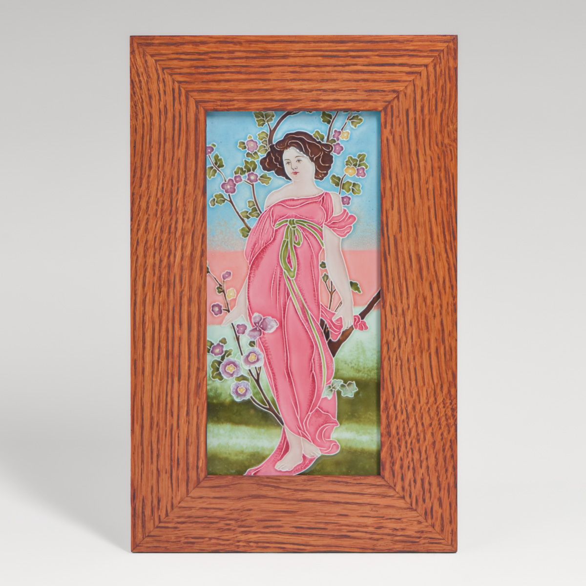 Carl Luber - German Art Nouveau Tile c1900