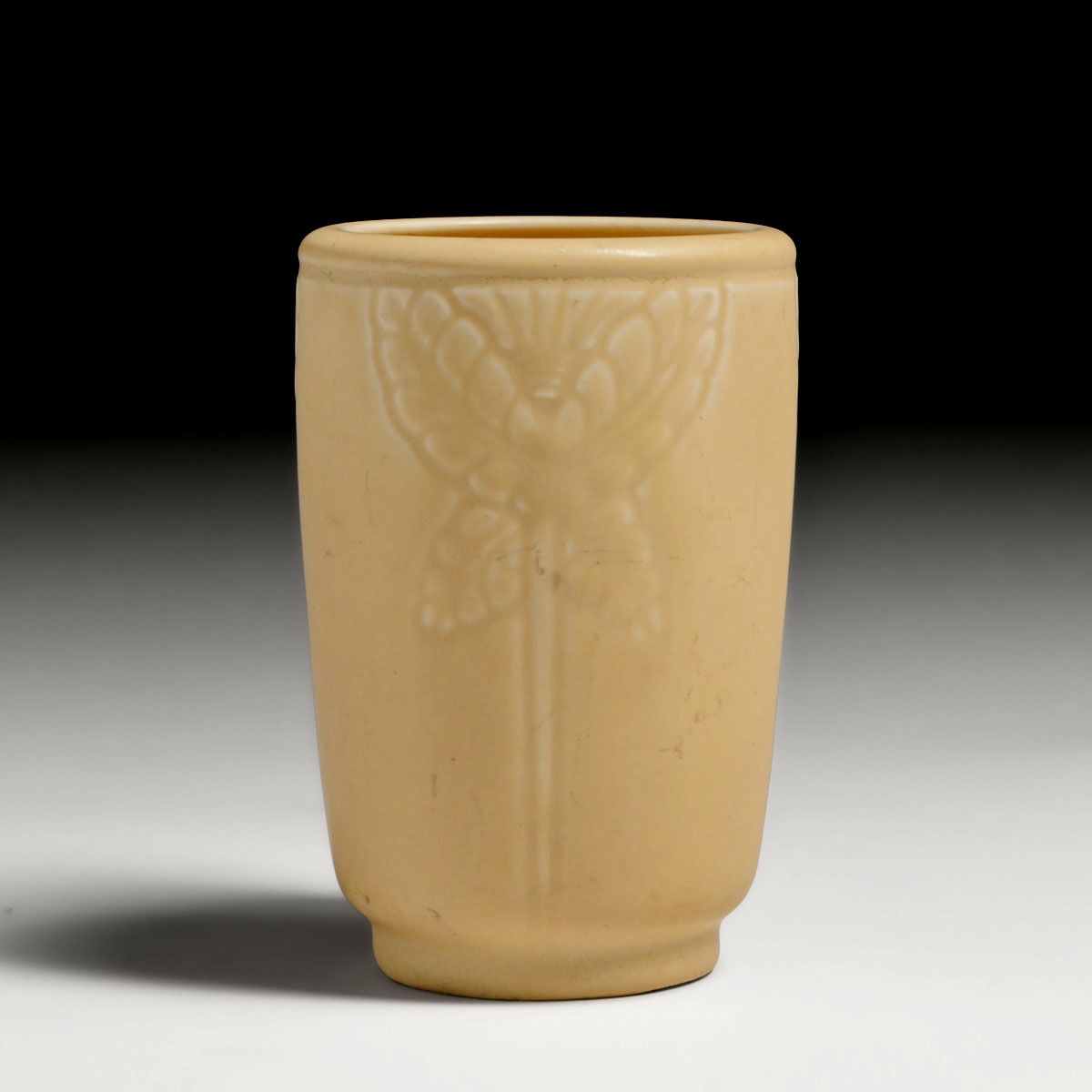 Rookwood Pottery Rueben Earl Menzel Hand-Carved Butterfly Vase 1937