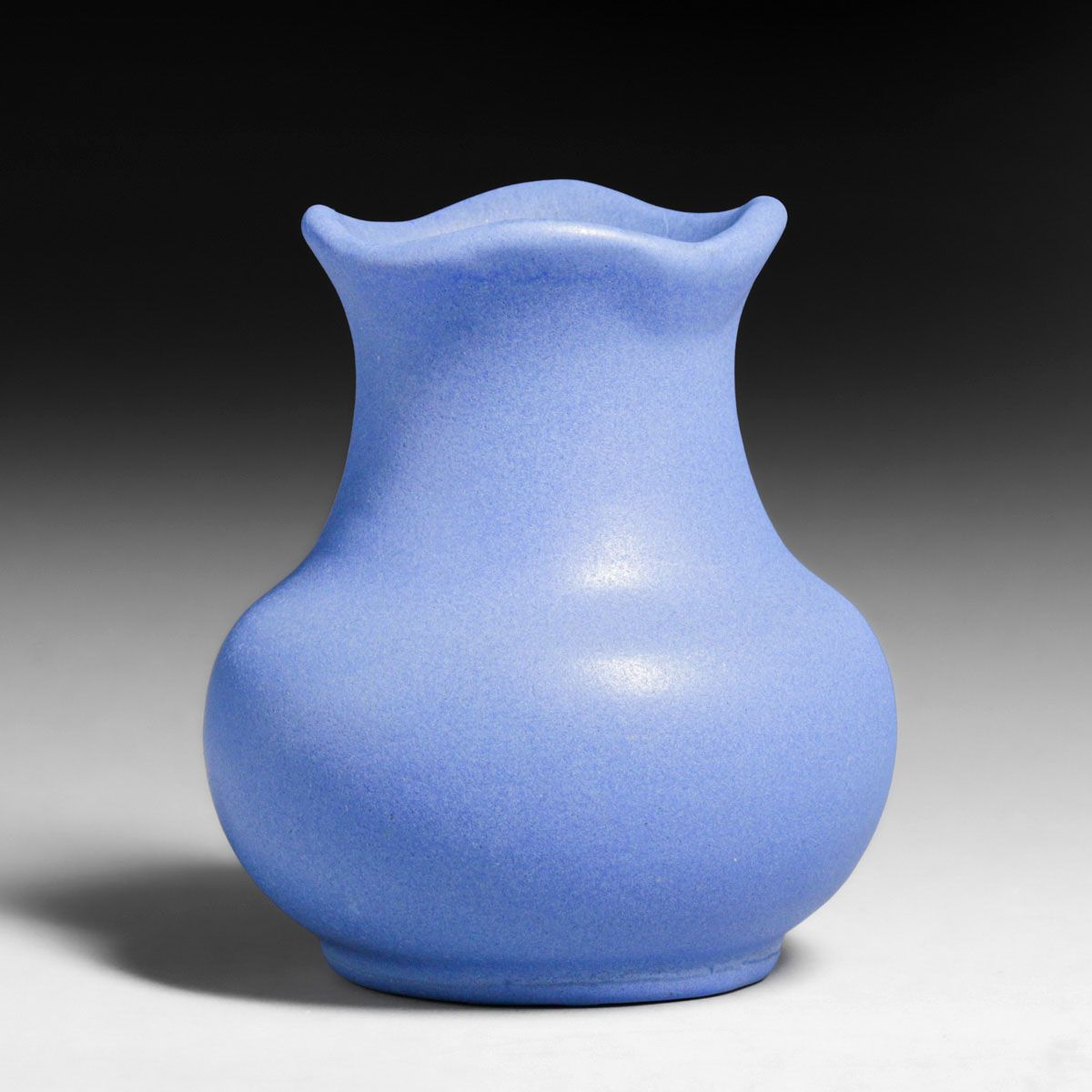 Teco Pottery Matte Blue Vase c1910
