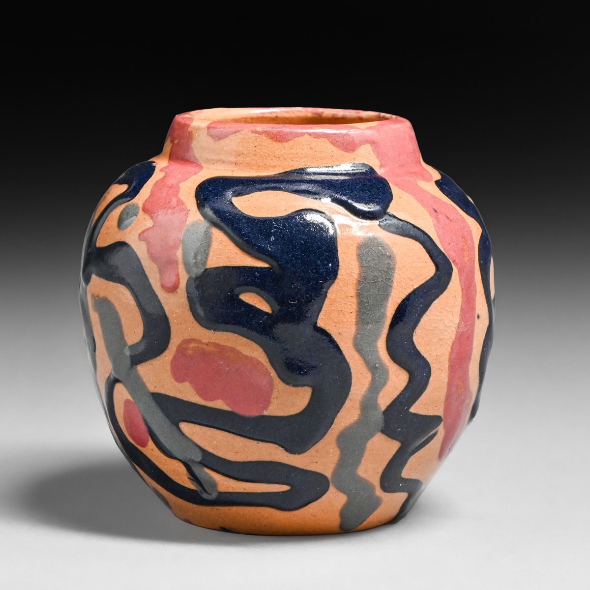 North Dakota School of Mines Test Glaze Vase c1930s