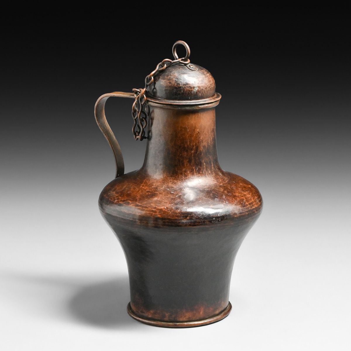 Stickley Brothers Hammered Copper Pitcher c1910