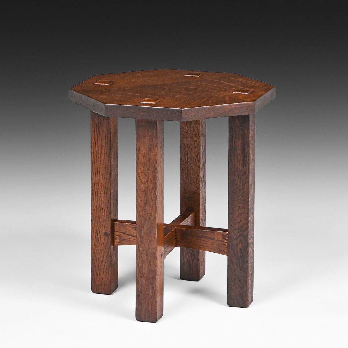 L&JG Stickley #558 Oak Taboret c1910