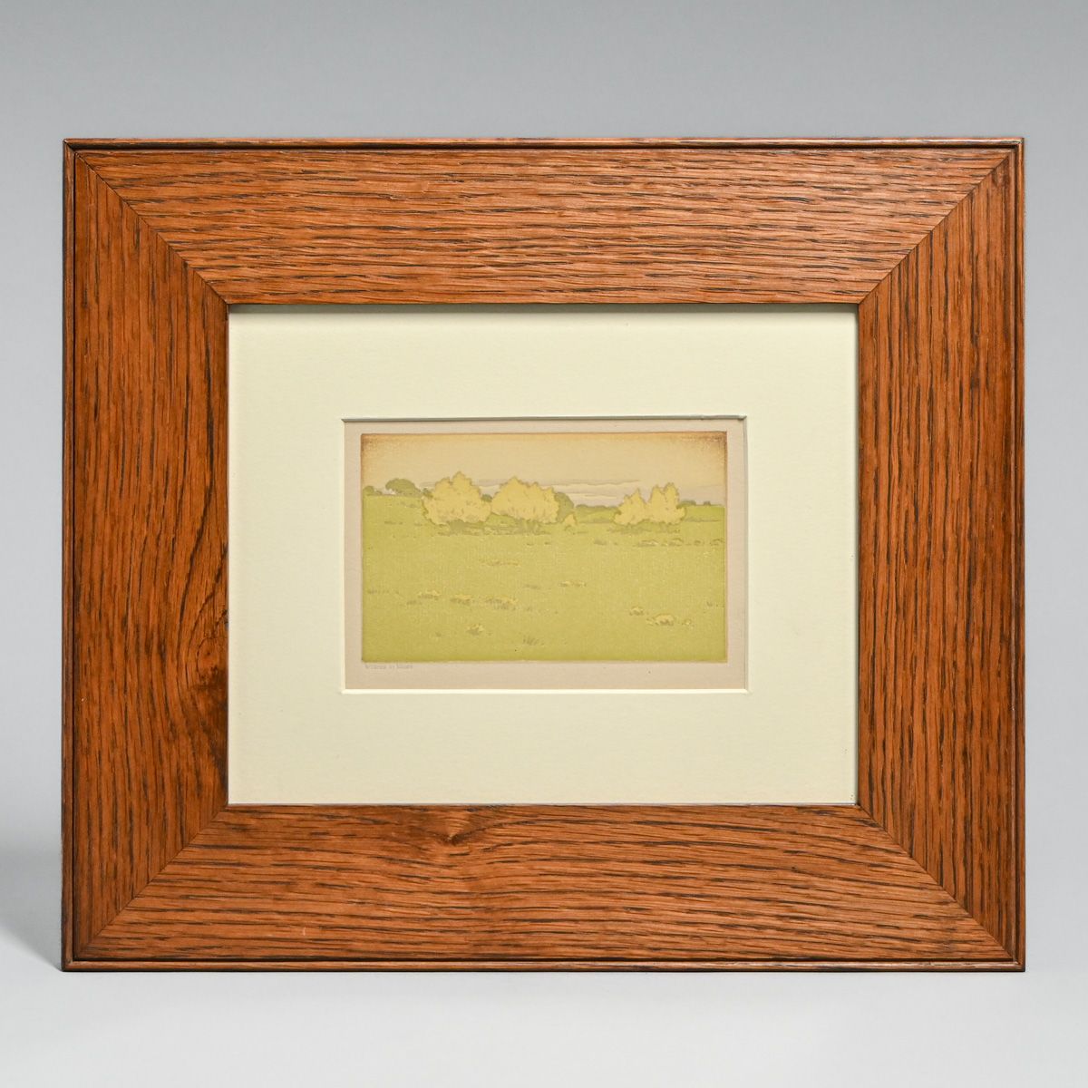 Arthur Wesley Dow (1857-1922) Color Metal Relief “Willows in Bloom” c1902