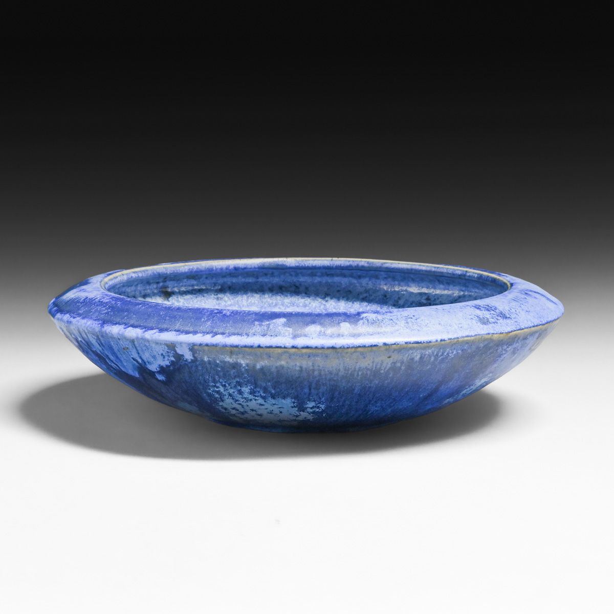 Fulper Pottery Blue Crystalline Fruit Bowl c1917-1920