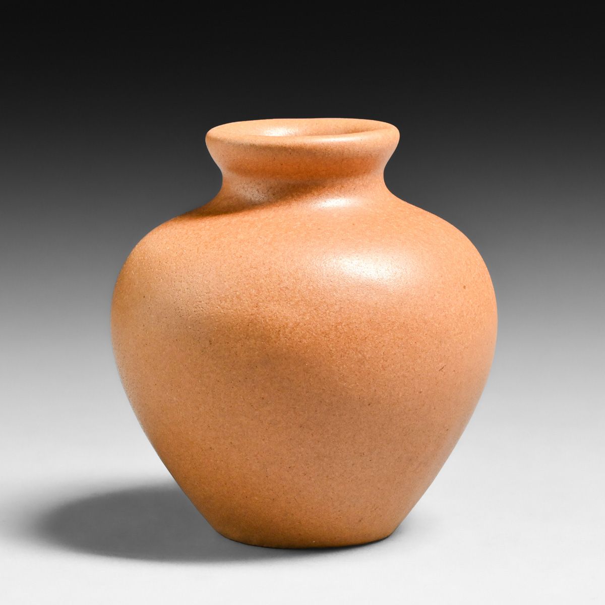 Teco Pottery Matte Brown Vase c1910